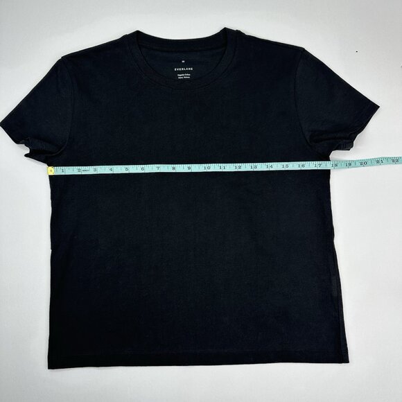 Everlane Women's NWOT Black Organic Cotton Short Sleeve Box-Cut‎ Tee XS/C35.25 - Picture 12 of 14